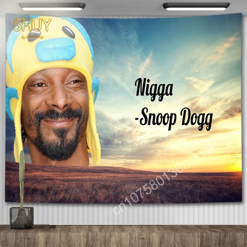 

Funny Meme Tapestrys Snoop Dogg Music Ablum Cover Custom Ok Poster Wall Hanging Tapestry Room Decoration Aesthetic Home Decor
