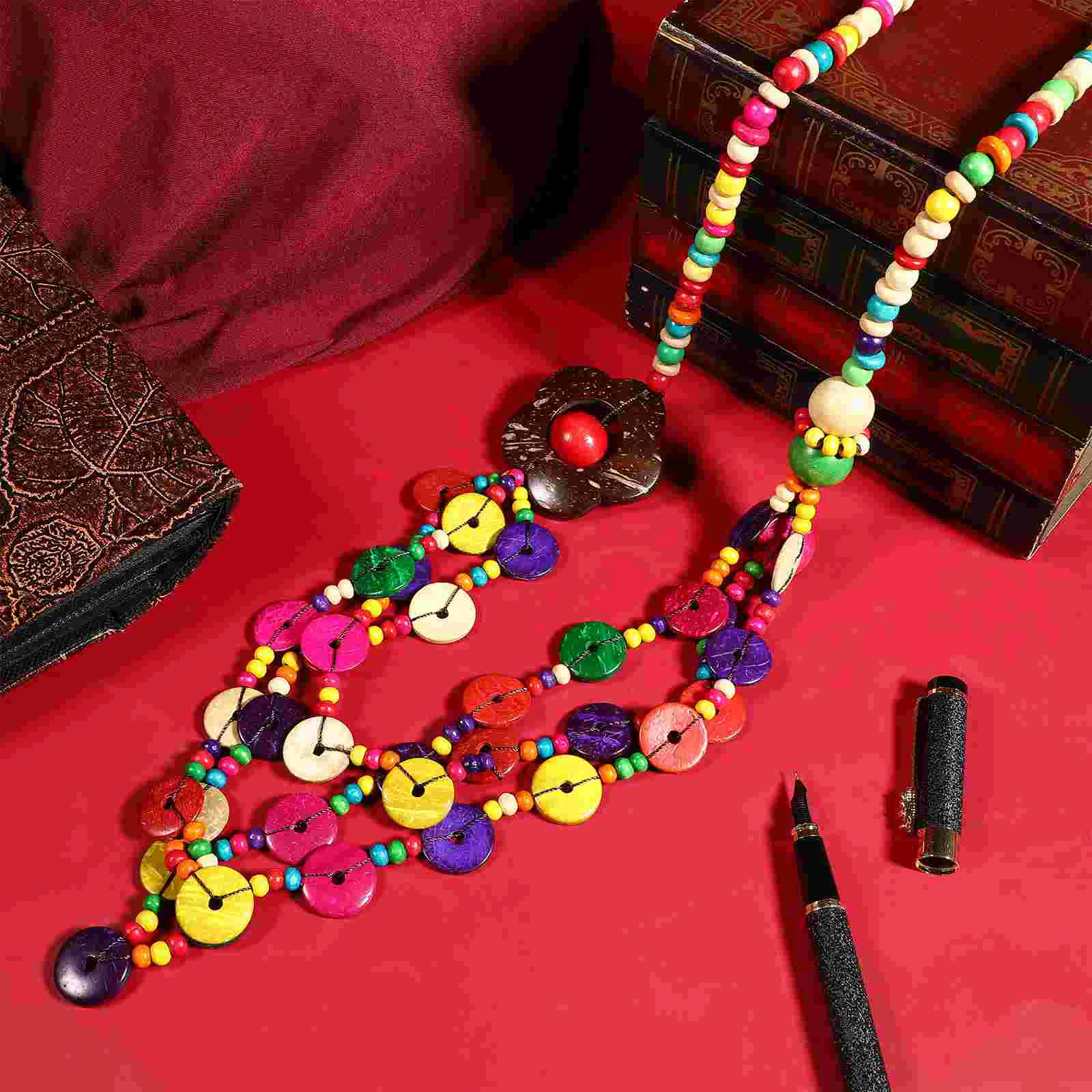 Многослойное ожерелье для женщин и девочек ювелирные изделия из ракушек