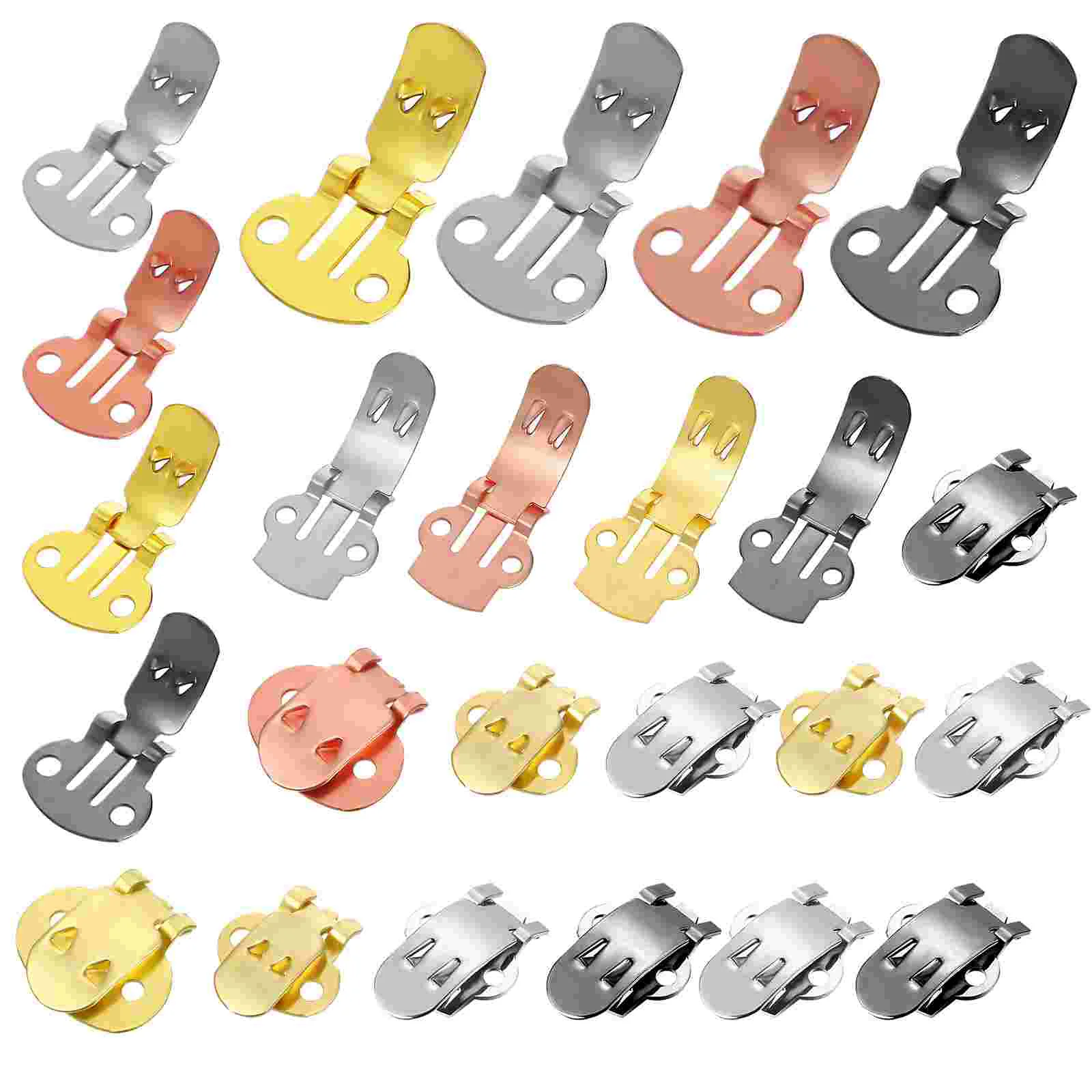

36 Pcs Spray Decorative Shoe Clips Flat Blank Decorations Bow Tie Women's