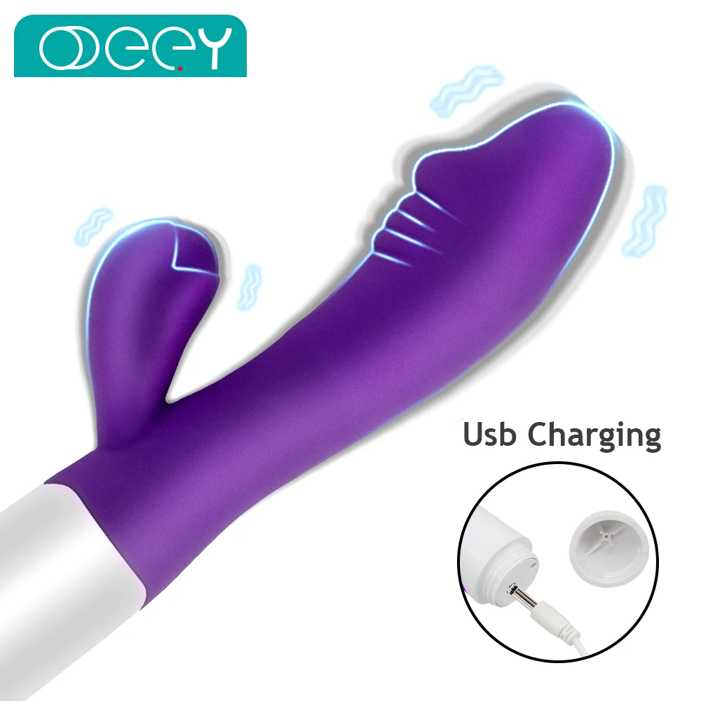 Вибратор-Кролик для точки G секс-игрушка женщин фаллоимитатор массажер клитора