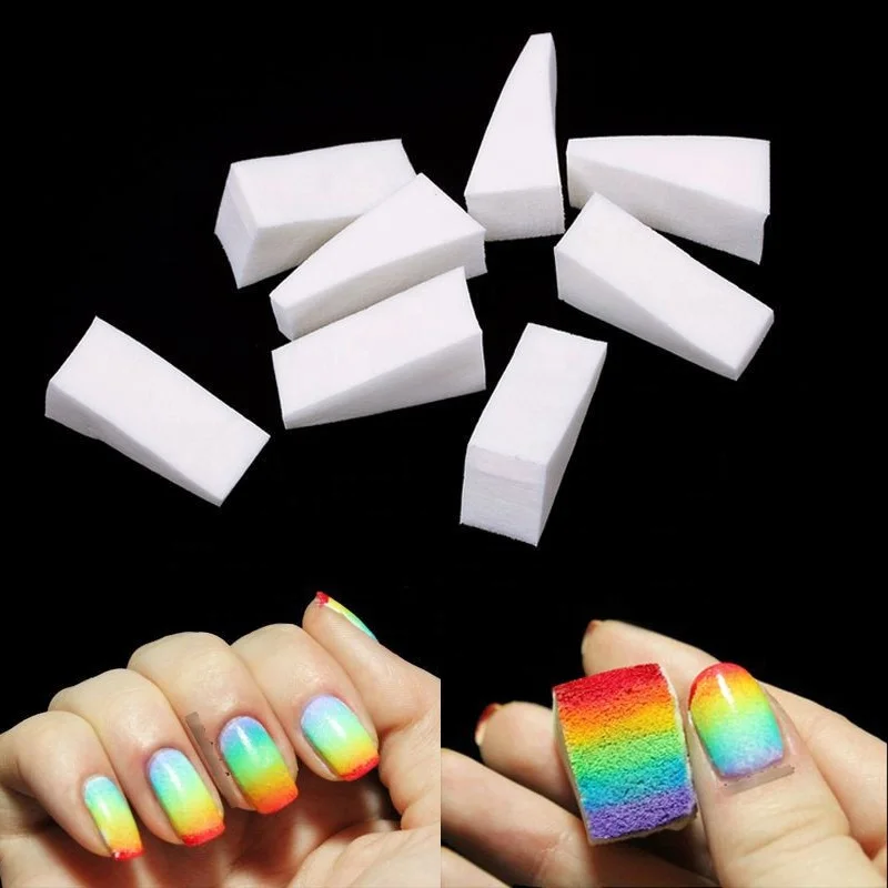 

DIY Gradient Nail Sponges Buffer Files Color Change Gel Nail Polish Equipment Manicure Nail Art Tool 8pcs