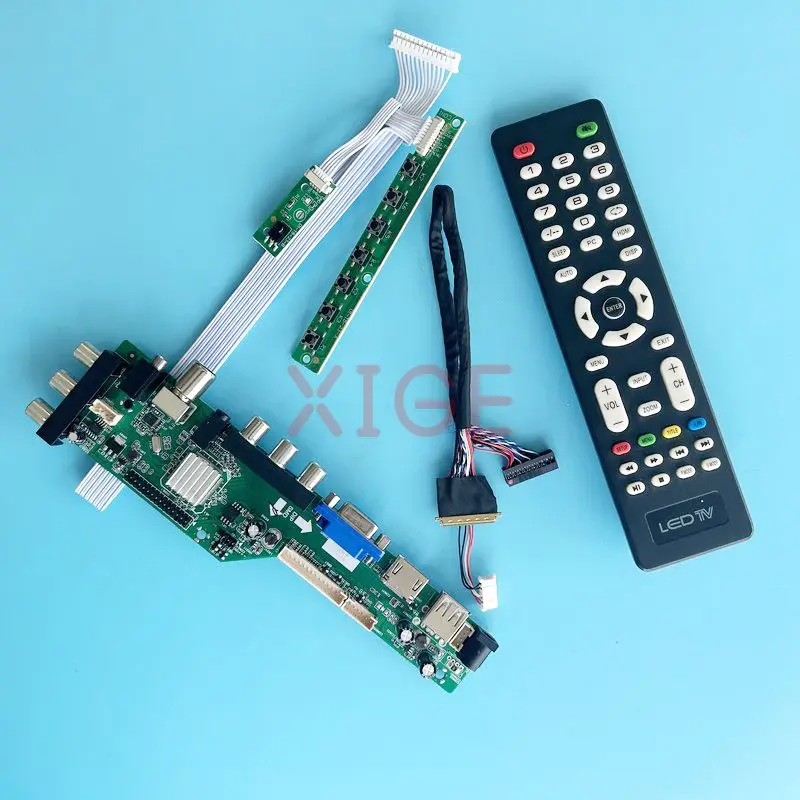 

Плата драйвера контроллера подходит для B133XW01 B133XW02 B133XW03 цифровой сигнал DVB Screen 1366*768 13,3 "LVDS 40 Pin Kit 2AV + USB + DHMI + VGA