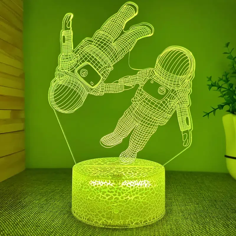 

HMTX 1 шт. 3D ночник, Космический плавающий Настольный светильник с USB, украшение для детской комнаты, спальни, подарок