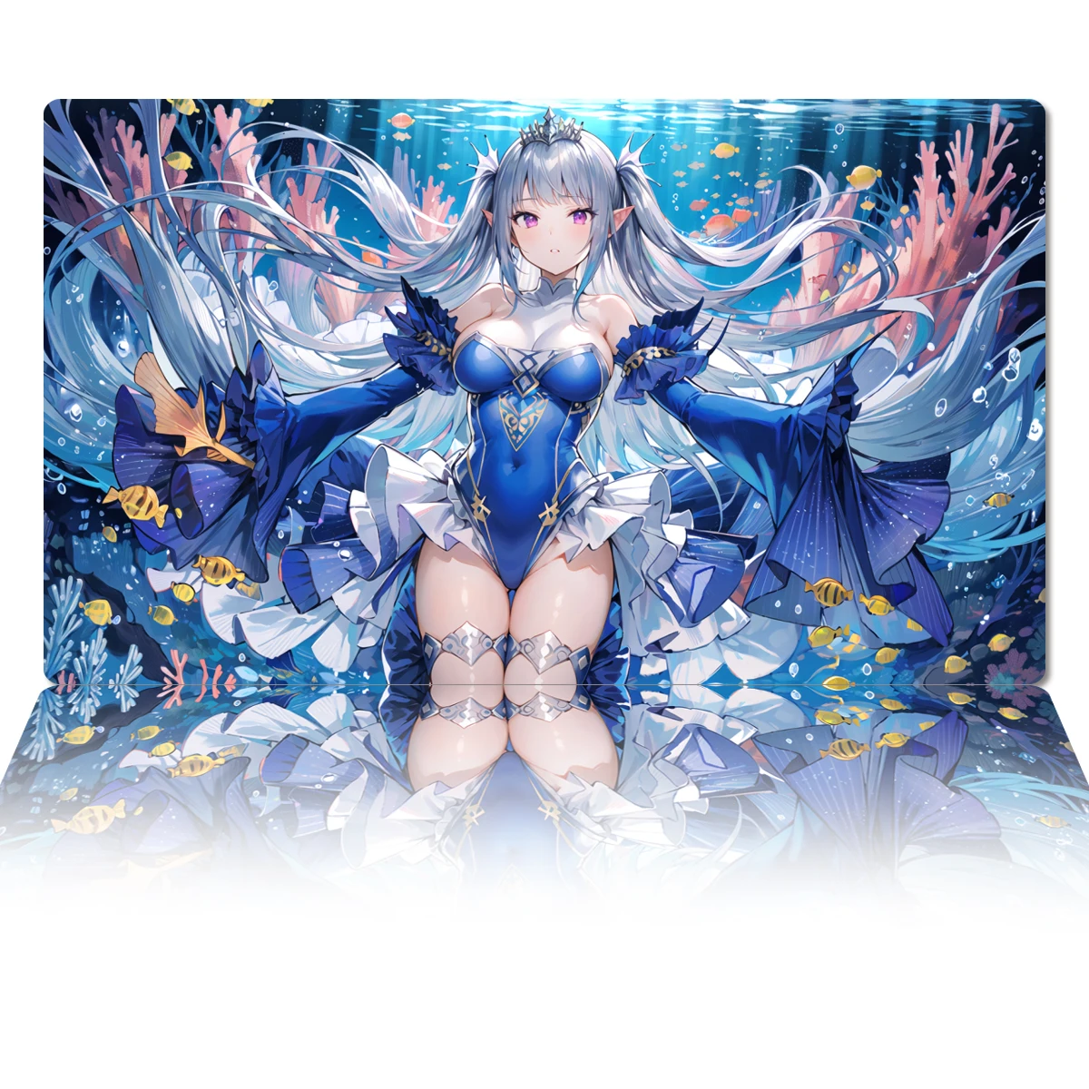 Игровой коврик YuGiOh Scheiren TCG игровой для торговых карт резиновый мыши 600x350x2 мм