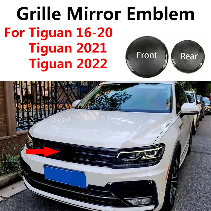 

Копченая полупрозрачная эмблема на переднюю решетку капота зеркала значок Задняя эмблема наклейки для Tiguan MK2 Tiguan L R-Line 2016-2022