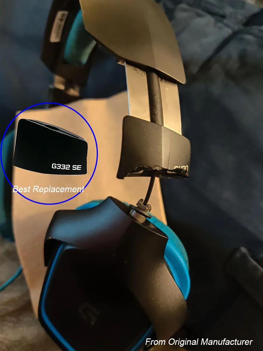 Проводная игровая гарнитура Logitech G430 G432 G930 G332SE G930 G332, сменный поворотный разъем, оригинальные запасные части для повязки на голову