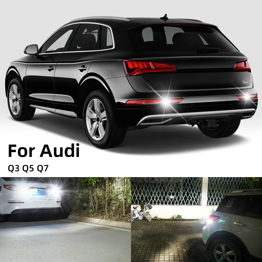 

2Pcs Canbus For Audi Q3 Q5 Q7 LED Backup Reverse Reversing light Bulb White Lamp Error Free