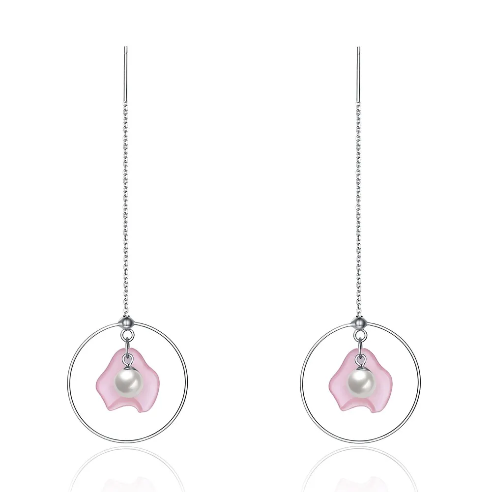 

Trendy Fashion Sterling Silver Earrings Personality Pearl Earrings