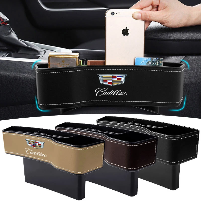 

New Car Styling Car Seat Organizer Crevice Storage Box For Cadillac CTS DTS STS XTS ATS BLS SLS Tiburon CT5 CT6 XT5 XT6 SRX XLR
