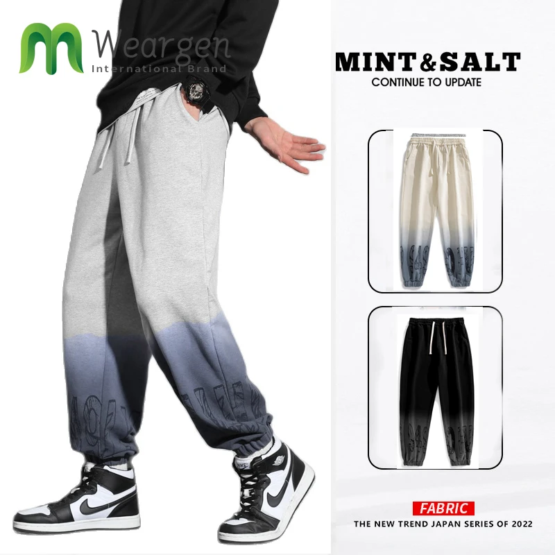 

Men's Casual Pants 2023 Pencil Pants Elastic Waist Harem Joggers Ankle-length Male Trousers Sweatpants 1669