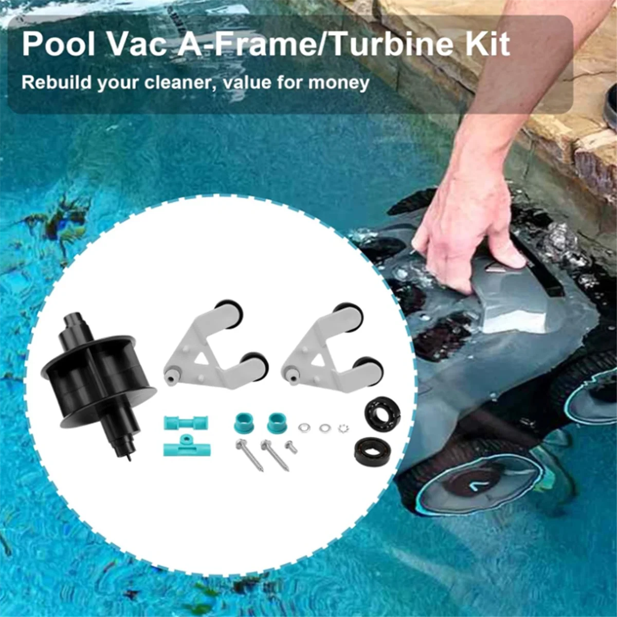 AXV621DAT Pool Vacuum A-Frame/комплект турбины для Hayward Aquabug Navigator Pro Wanda AXV036BP AXV601CAT