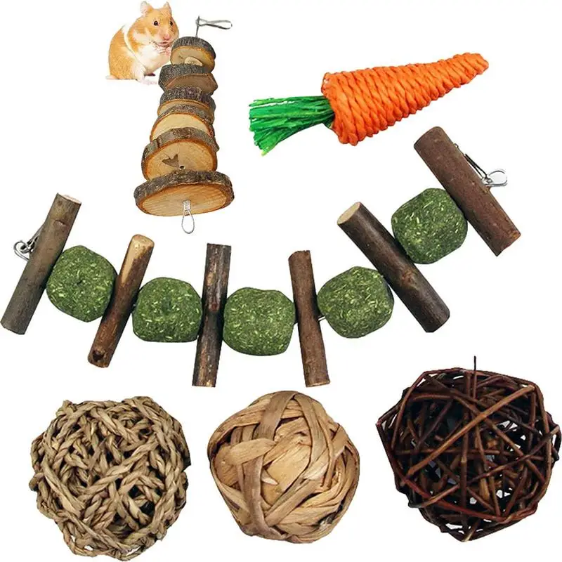 

Rabbits Chew Toys Rolling Chew Toys For Grinding Rolling Chew Toys And Gnawing Treats Improve Dental Health For Rabbits Guinea