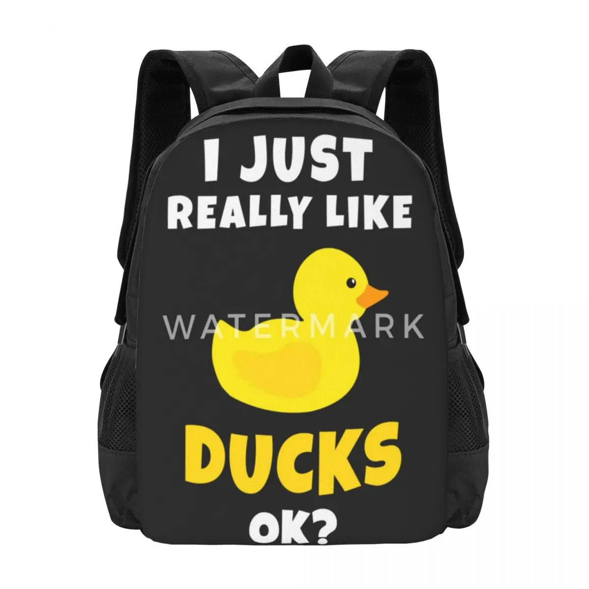 

I-just-really-like-ducks-unisex Shoulder Bag,Backpack Adjustable shoulder straps With Zipper Bag Out Unisex Customizable
