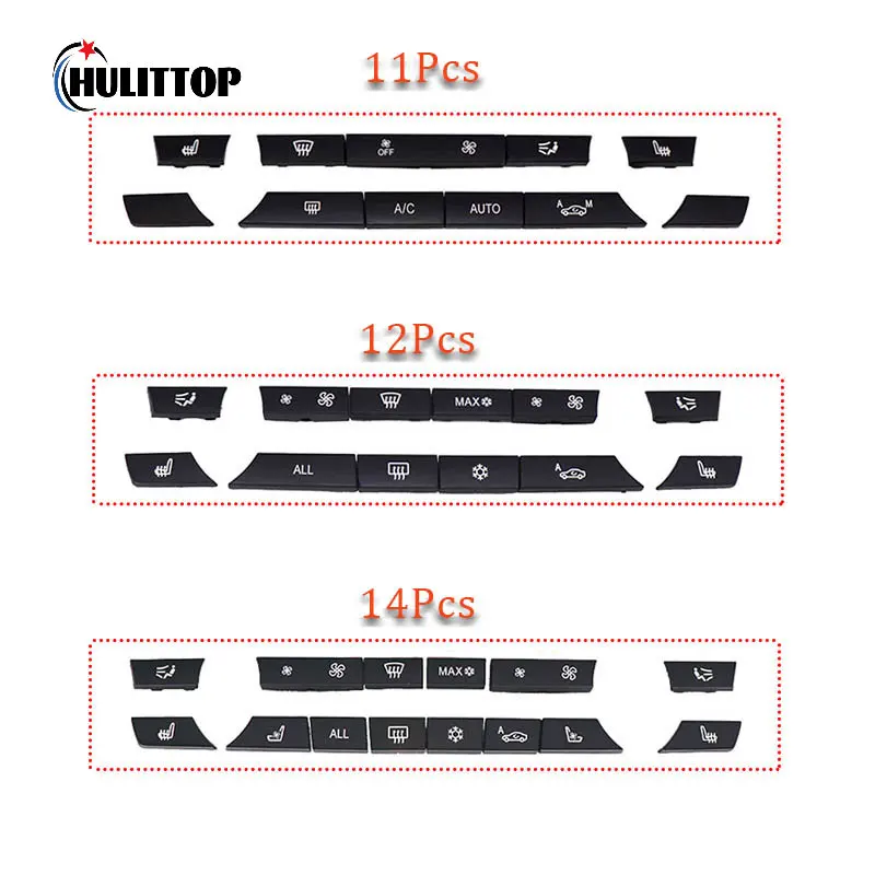 

12/14 PCS Control Air Conditioning Button Switch Cover Repair Kit Switch Button Cover For BMW 5/6/7 F07 GT F10 F11 F06 F12 F1