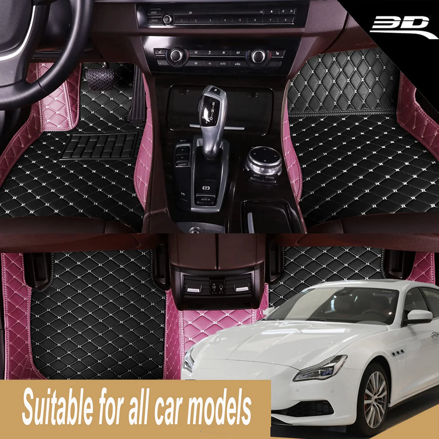 Фото 3D-коврики из искусственной кожи для Changan Kaicene F70 и Kaicene F300, водонепроницаемые, на заказ, аксессуары для автомобиля, напольные покрытия №1