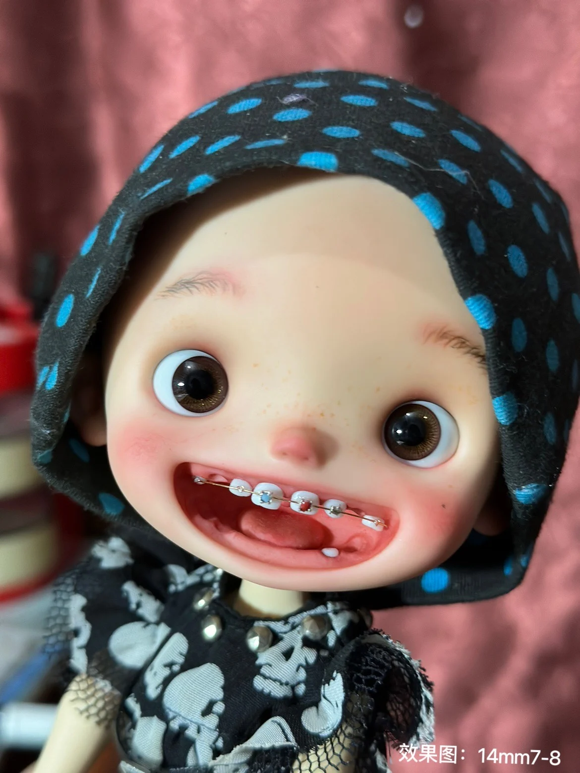 

Шарнирные глаза Qbaby TOM Amydoll, круглые глаза коричневого и черного цвета, подвижные стеклянные Глазные яблоки 14 мм-20 мм, аксессуары для кукол с большой головой