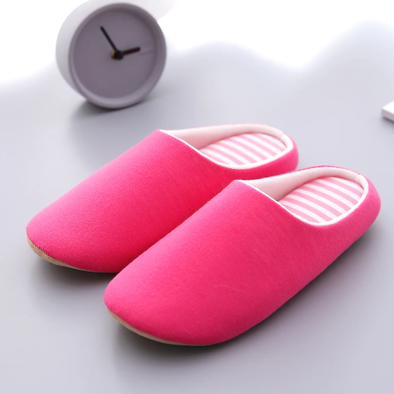 

Women Indoor Slippers Warm Plush Home Female Slipper Autumn Winter Shoes House Flat Floor Home Soft Slient Slides For Bedroom