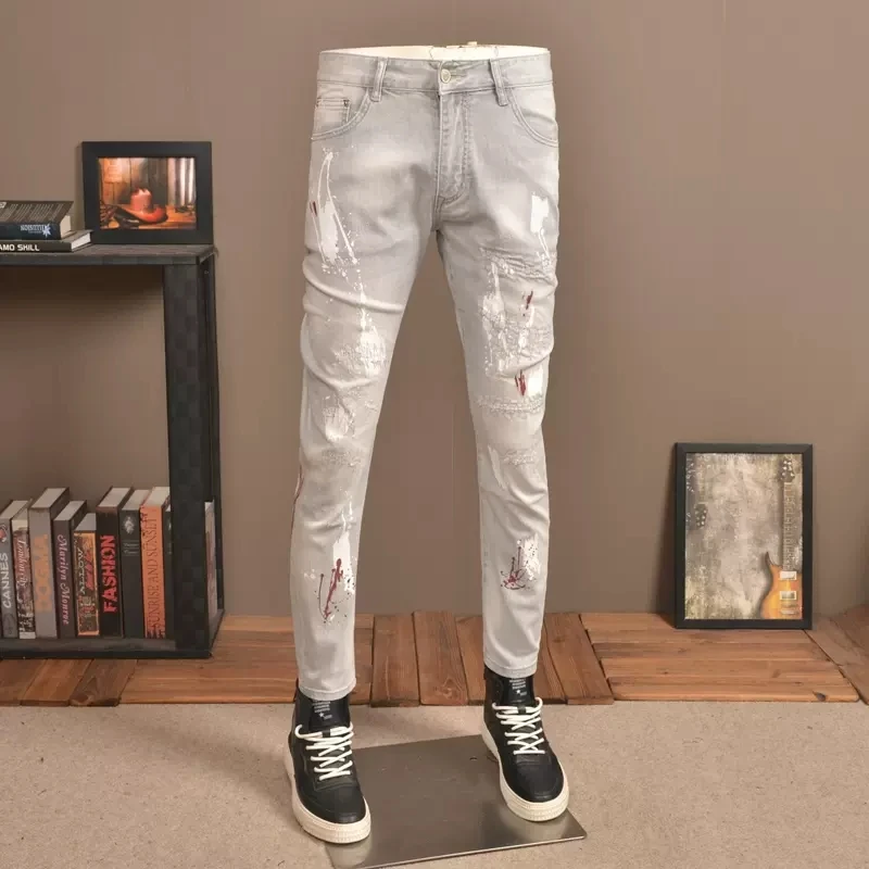 Рисунок 3 - Уличные модные мужские джинсы в стиле ретро