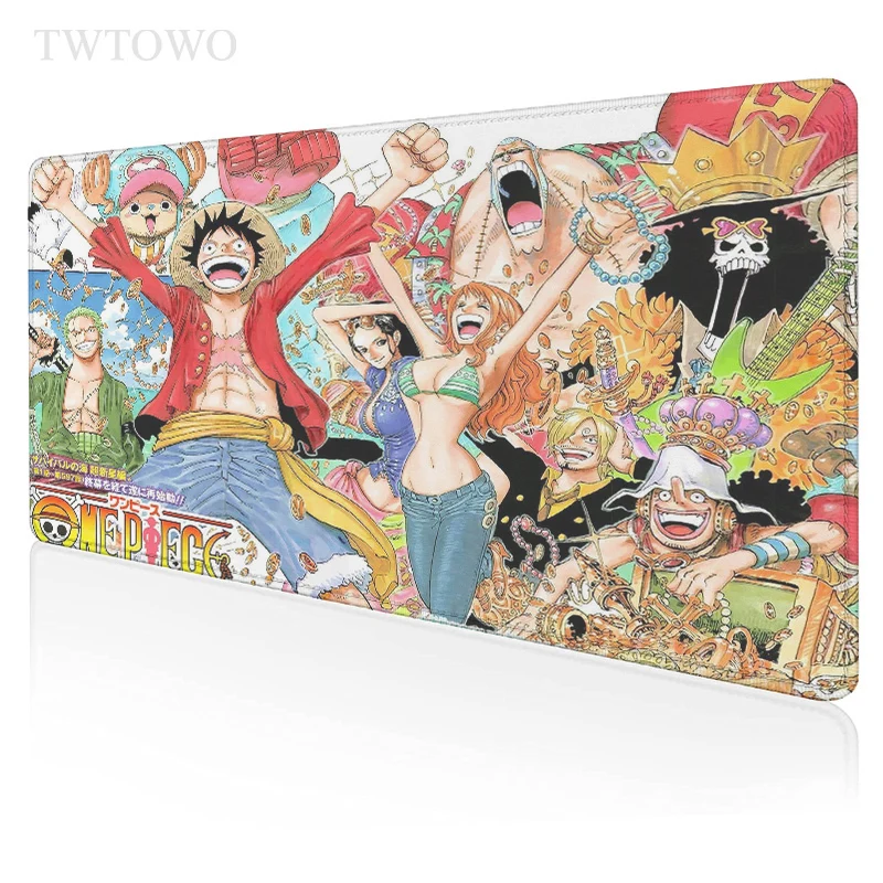 

Anime One Piece Mouse Pad Gamer HD Large Computer keyboard pad Anti-slip Natural Rubber Office Laptop Table Mat Mice Pad