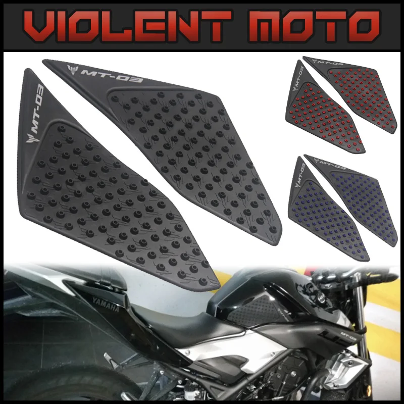 

For Yamaha MT-03 MT03 MT 03 2015-2016 Motorcycle Protector Anti slip Tank Pad Sticker Gas Knee Grip Traction Side 3M Decal