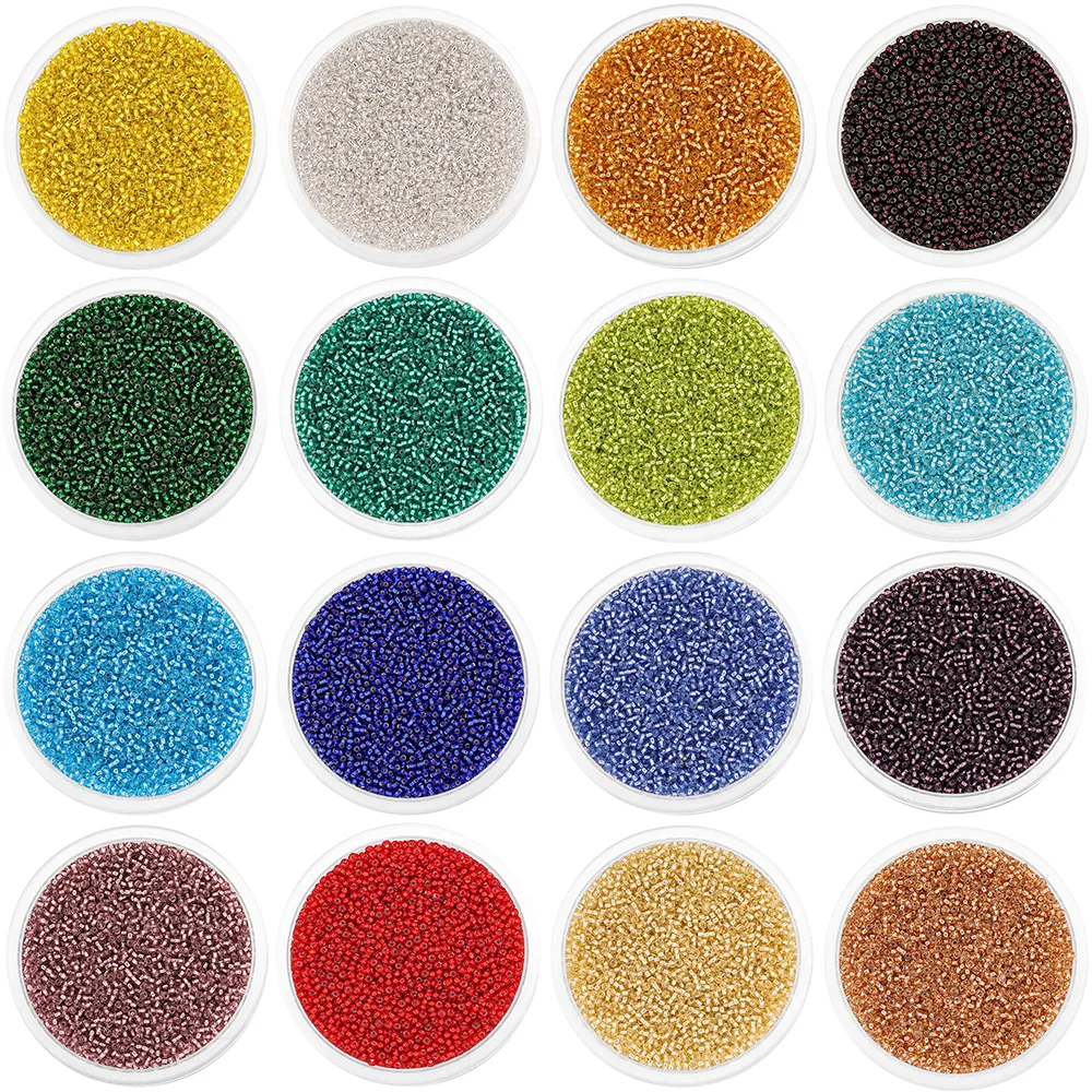 

1800Pcs/Lot 2.5mm Crystal Translucent Bead Czech Glass Seed Small Beads Charm for DIY Earrings Bracelet Jewelry Making Supplies