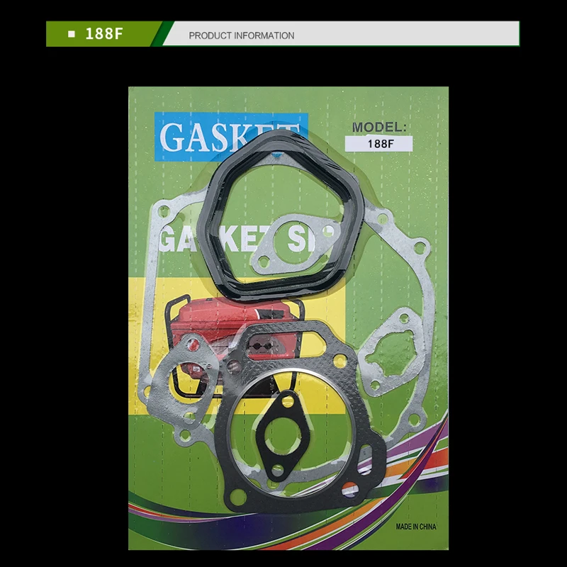 FULL GASKET SET FITS EC2500 LT2500 2KW GX160 168F 170F 186F 186FA ENGINE CHEAP GENERATOR GASKETS REPLACE |