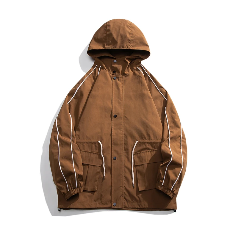 

For 2023 Black Jacket Autumn Spring Thin Outdoor Sports Cardigan Casual Oversize 5XL Windbreaker Clothes