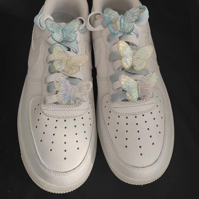 

Trend All-match DIY Shoes Charms for Sneaker Lovely Butterfly Shoe Decorations Fashion Quality Shoelace Accessories Hot Sale