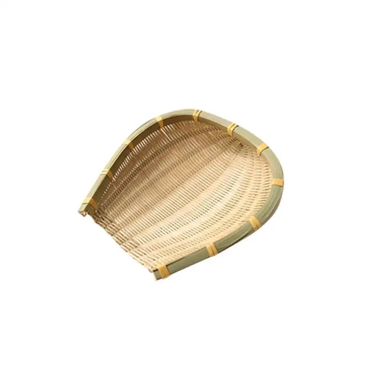 

Farmhouse Bamboo Weaving Basket Open Bamboo Sieve Handwoven Drying Bamboo Basket Fruit And Vegetable Storage