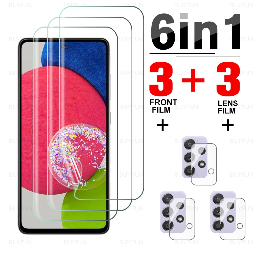 

Гидрогелевая пленка 6 в 1 для Samsung Galaxy A52s A52 5G, мягкая пленка с защитой от отпечатков пальцев для Samsung Samsun A 52 s A52 s 6,5 '', пленка для камеры