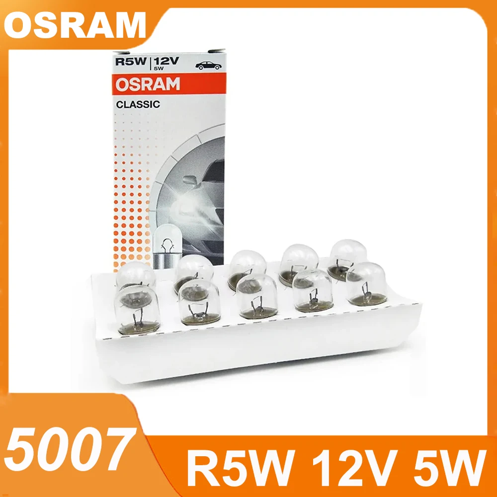 Osram оригинал 5007 R5W 12 В 5 Вт BA15s металлическое основание номерного знака стоп-сигнал