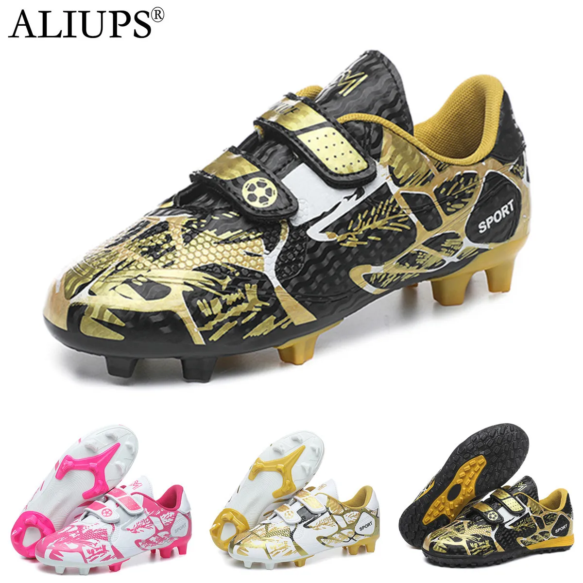 ALIUPS размер 28-38 оригинальные футбольные бутсы для детей закрытая футбольная обувь