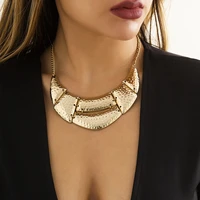 lacteo kpop exaggerated geometrci choker necklace on the neck chunky thick pendant necklace 2022 fashion statement jewelry gifts