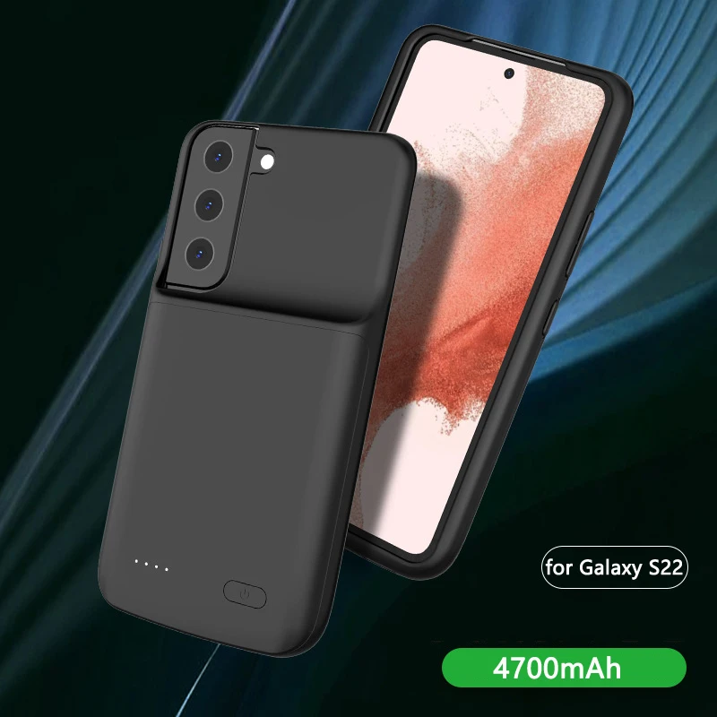 Фото 4700/4800mAh чехол-зарядка для Samsung S22 S22plus S22Ultra Powerbank мягкий ударопрочный чехол мобильного телефона с возможностью зарядки 4700/4800mAh чехол-зарядка для Samsung S22 S22plus S22Ultra Powerbank мягкий ударопрочный чехол мобильного телефона с возможностью зарядки