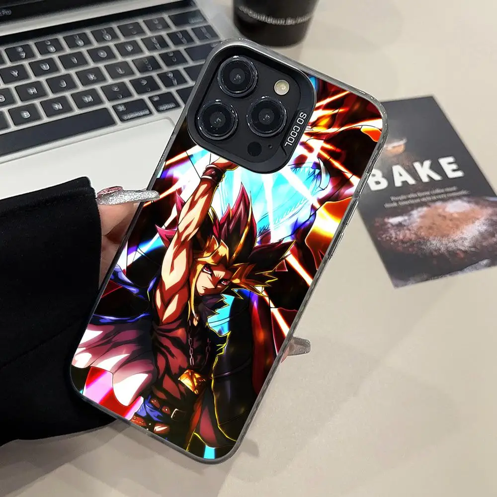 Фото Чехол для телефона Yugioh Yami Yugi для iPhone 17 16 15 14 13 12 11 X XR XS Air Pro Max Plus, черный, цветной, серебристый №3