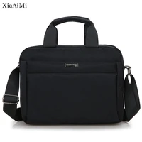 mens business wear resistant briefcase canvas large capacity portable oxford cloth waterproof computer bag