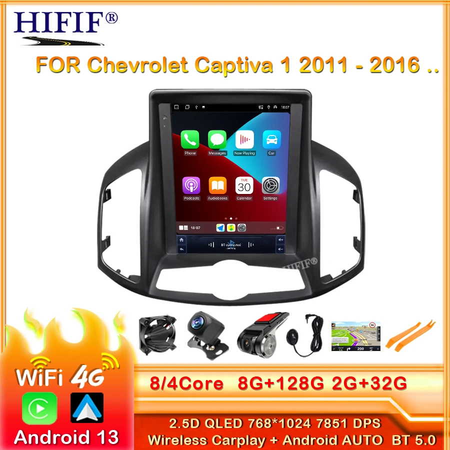 

Car Radio For Chevrolet Captiva 1 2012-2017 For Tesla Style Car Stereo Multimedia Video Player GPS Android Auto Autoradio