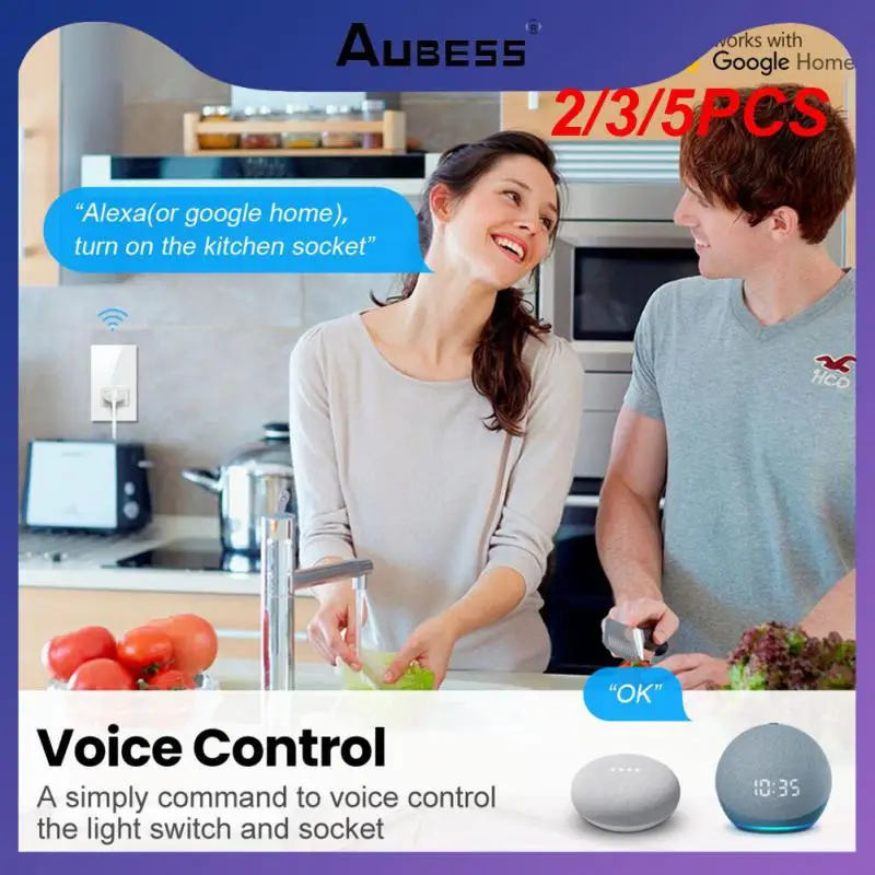

2/3/5PCS Tuya Zigbee Brazil Standard Wall Switch Work With Alexa Google Home Glass Panel Zigbee Outlet Light Switch Smart Home