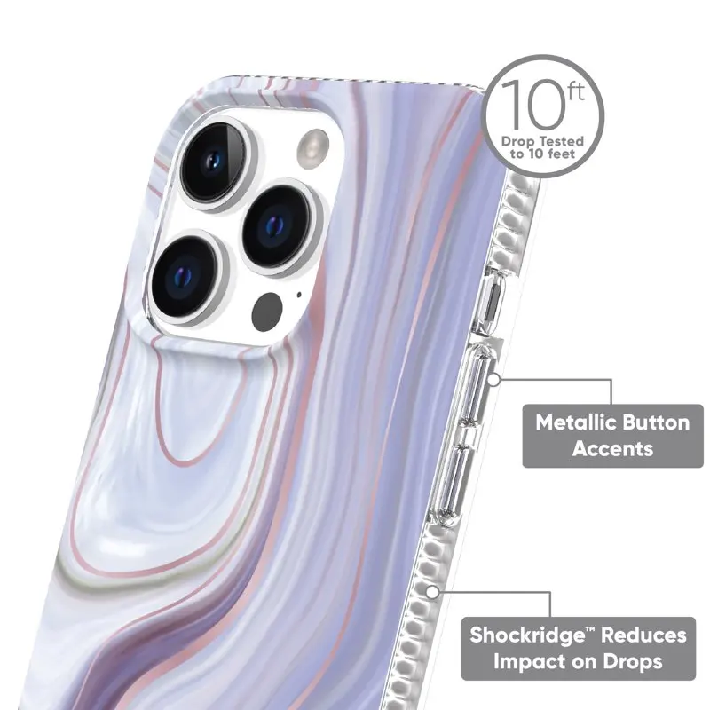 2023 new for Purple Marble Phone Case for iPhone 14 Pro