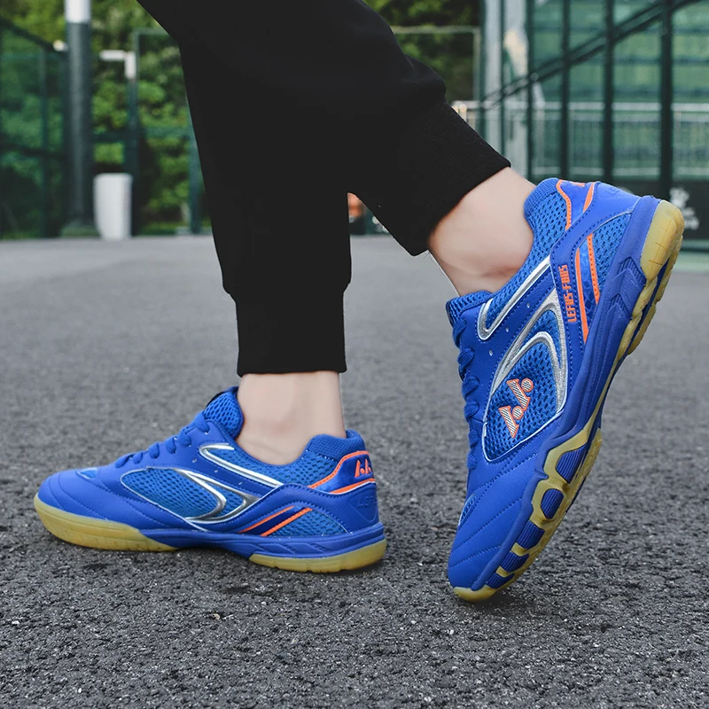 Badminton Shoes Men Women Mesh Table Tennis Shoes Non-Slip Women Badminton Comfortable Tennis Sneakers