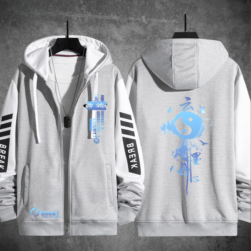 Anime Honkai Impact 3 Fu Hua Fuhua Cosplay Hoodie Women Men Harajuku Sweatshirt Streetwear Hip Hop Zipper Hooded Jacket