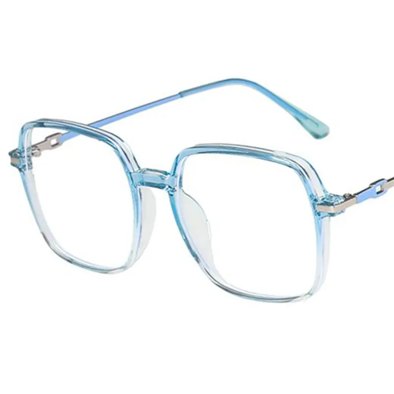 

Designer Anti-Blue Glasses Women Square Optical Eyeglasses Oversize Frame Spectacles Eyewear 6 Colors
