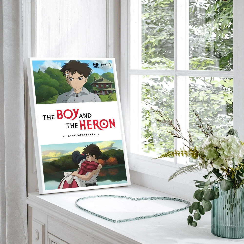 T-The B-Boy And The H-Heron Self-adhesive Art Poster Whitepaper Prints Posters Artwork Aesthetic Wall Painting