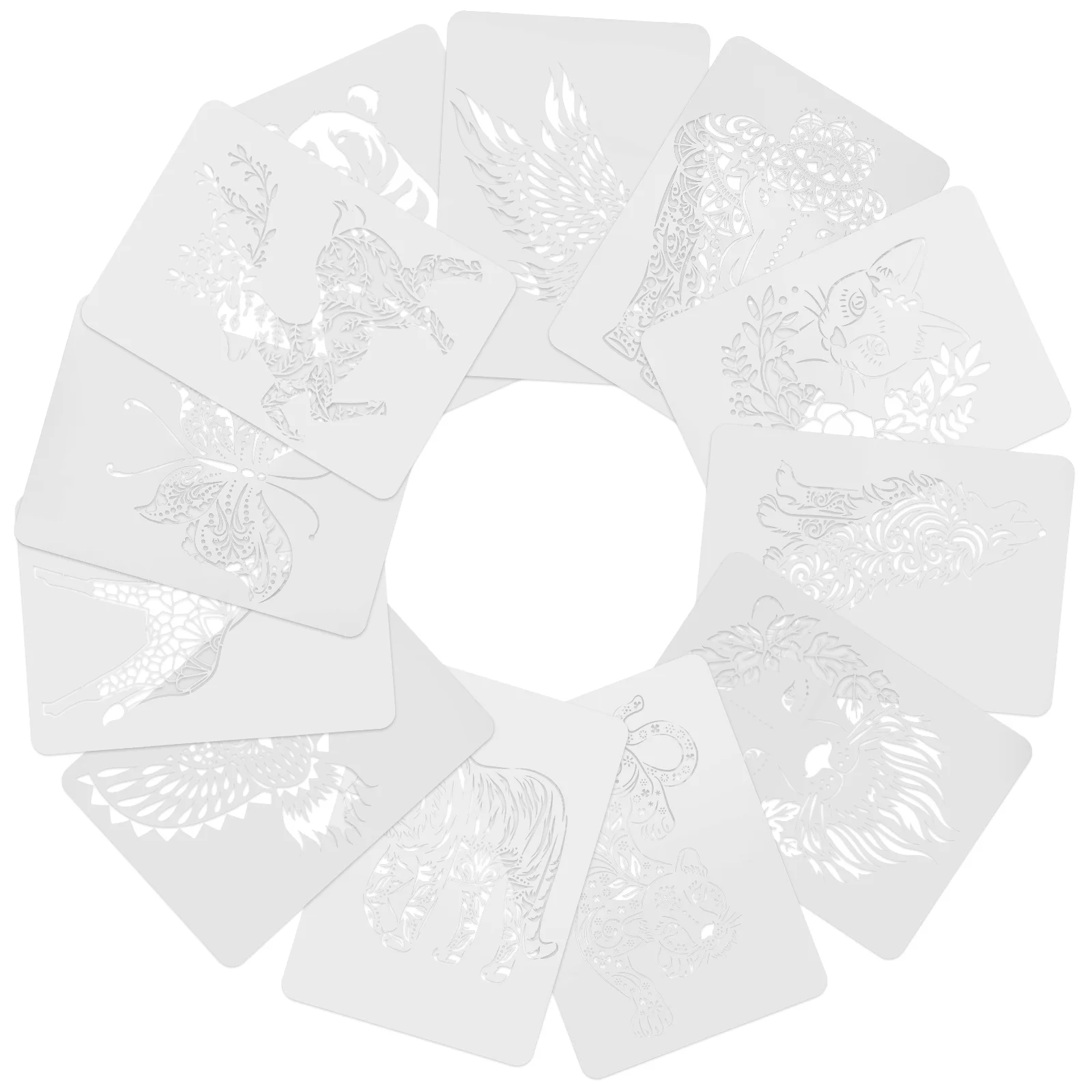 

12 шт., Детские трафареты для рисования