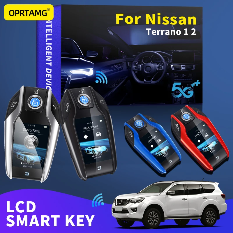 

OPRTAMG Keyles Entry Remote Car Key Modified Smart LCD For Nissan Terrano 1 2 1996 1998 1999 2000 2001 2002 2004 2006 2010 2021