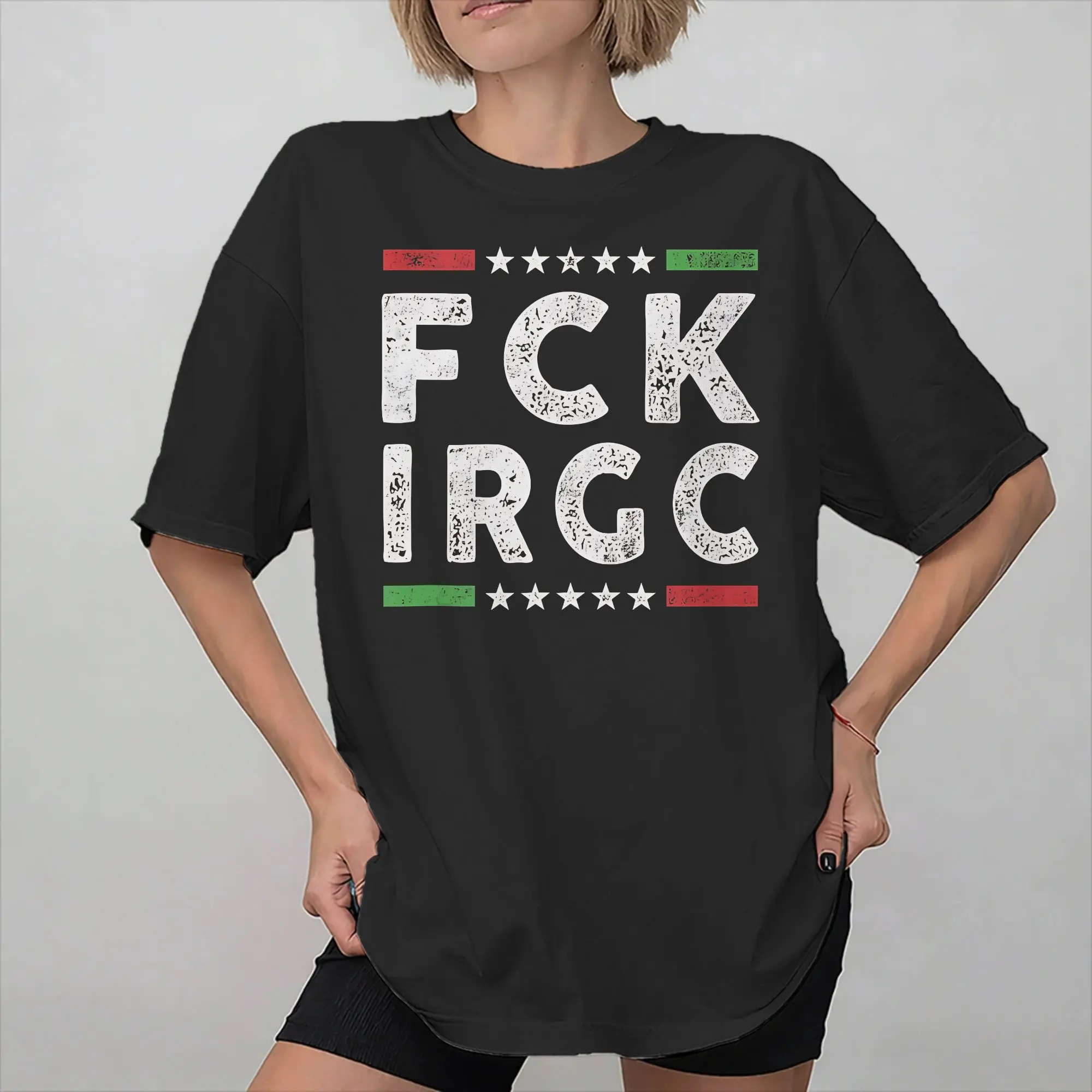 Фото Мужские и женские футболки FCK IRGC с изображением иранского льва, модные футболки из чистого хлопка, одежда, наряды №1