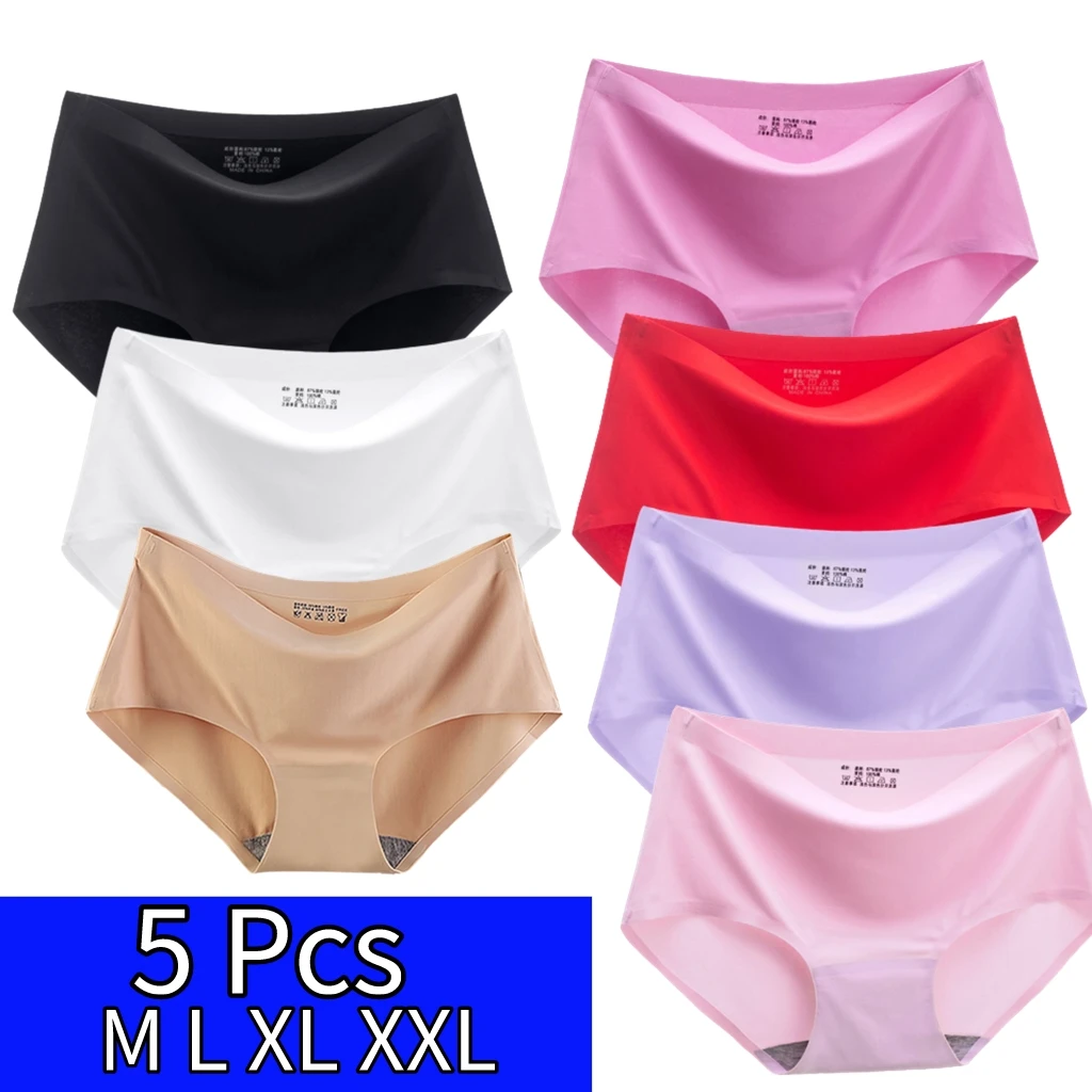 

5 шт., женские трусики, размеры XL XXL