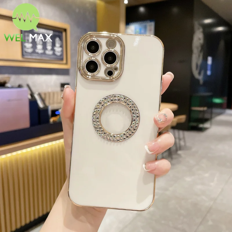 Роскошный Чехол Для Телефона С Бриллиантами iPhone 14/13/12/11 Pro Max Пылезащитный