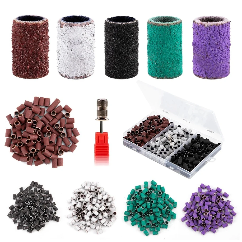 100 шт. набор портативный шлифовальный барабан ассортимент спа девушки ногтей