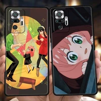 bandai spy x family anya forger phone case for redmi k50 note 10 11 11t pro plus 7 8 8t 9s 9 k40 gaming 9a 9c 9t pro plus soft